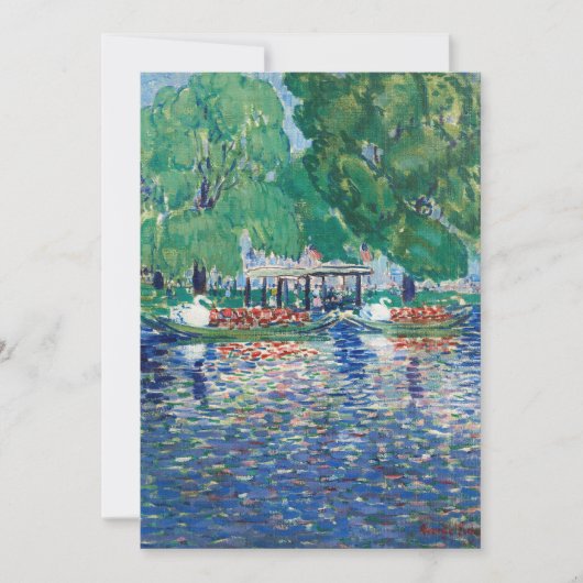 Carte Les bateaux à cygne | George Luks (Devant)