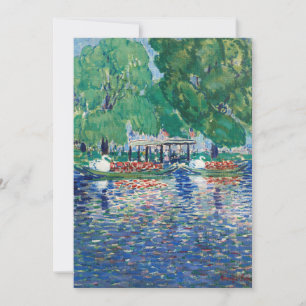 Carte Les bateaux à cygne   George Luks