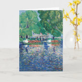 Carte Les bateaux à cygne | George Luks (Fleur jaune)