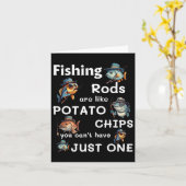 Carte Les bâtonnets de pêche sont comme des chips de pom (Fleur jaune)