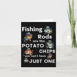 Carte Les bâtonnets de pêche sont comme des chips de pom