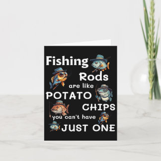 Carte Les bâtonnets de pêche sont comme des chips de pom