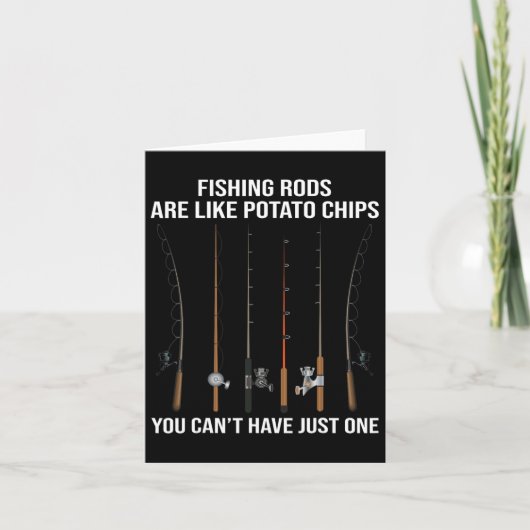 Carte Les bâtons de pêche sont comme des chips de pommes (Devant)