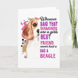 Carte Les Beagles sont la meilleure amie d'une fille Chi