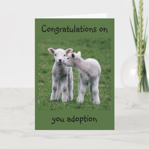 CARTE LES BÉBÉS SONT HEUREUX DE VOTRE "ADOPTION"