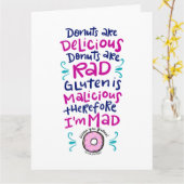 Carte Les beignets sont délicieux (Fleur jaune)