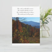 Carte Les belles montagnes Blue Ridge à l'automne (Debout devant)