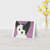 Carte Les belles voitures d'un chien ont appelé Gypsy (Fleur jaune)