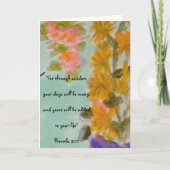 Carte Les Bénédictions d'anniversaire (Devant)