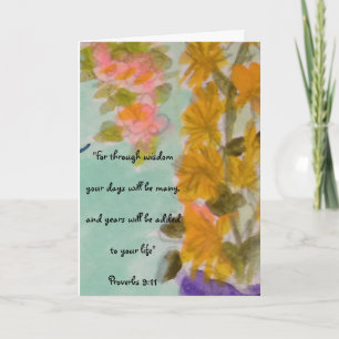 Carte Les Bénédictions d'anniversaire