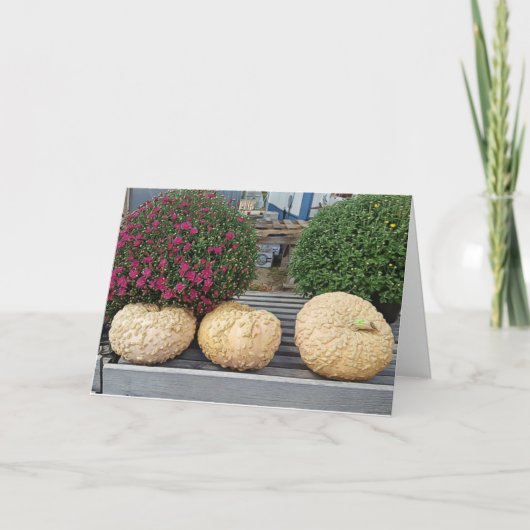 Carte Les bénédictions d'automne des Citrouilles et des  (Devant)