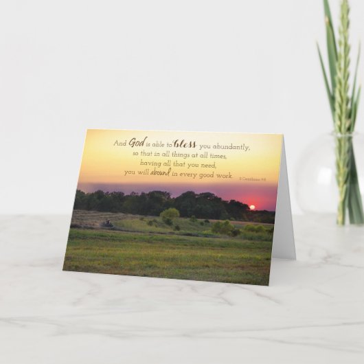 Carte Les bénédictions de Dieu (Devant)