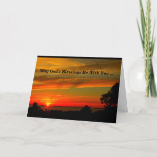 Carte Les bénédictions de Dieu soient avec vous la