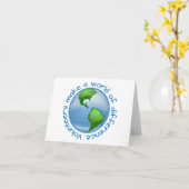 Carte Les bénévoles font un monde de différence (Fleur jaune)