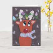 Carte Les bois scintillants de Rudolph - KidsArt pour CH (Fleur jaune)
