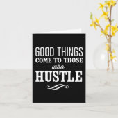 Carte Les bonnes choses viennent à ceux qui se dépêchent (Fleur jaune)