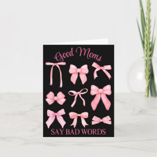 Carte Les bonnes mamans disent des gros mots drôles mign