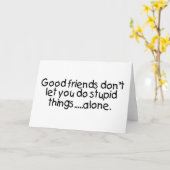 Carte Les Bons Amis Ne Vous Permettent Pas De Faire Des (Fleur jaune)