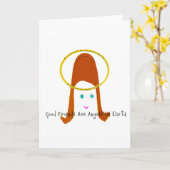 Carte Les Bons Amis Sont Des Anges Sur Terre (Fleur jaune)