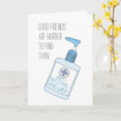 Carte les bons amis sont plus difficiles à trouver des d (Fleur jaune)