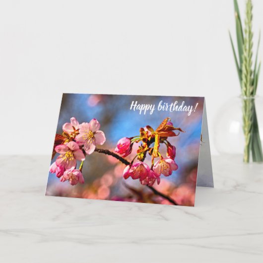 Carte Les Buds Sakura Sont Prêts À S'Ouvrir Et À S'Éclai (Devant)