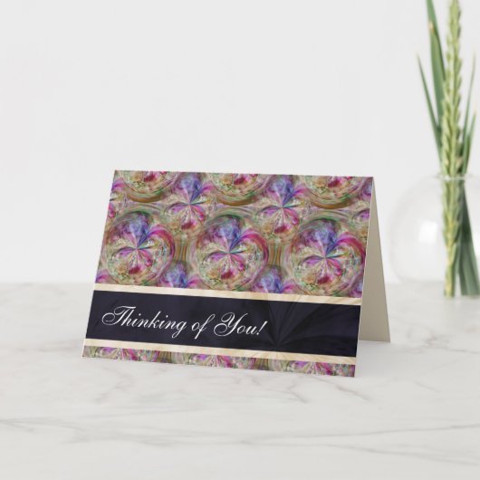 Carte Les bulles modèlent la pensée personnalisée à vous (Devant)