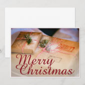 Carte Les cadeaux festifs comme motif de Noël (Devant / Derrière)