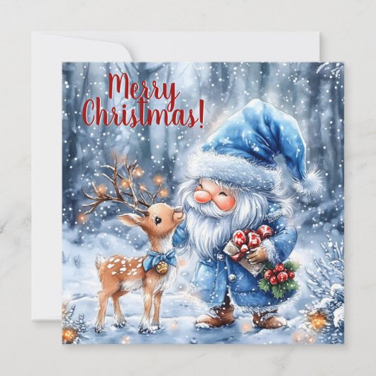 Carte Les cadeaux sous les pins tranquilles (Devant)