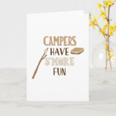 Carte les campeurs ont plus de plaisir (Fleur jaune)