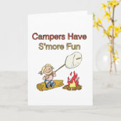 Carte Les campeurs ont S'more fun (Fleur jaune)