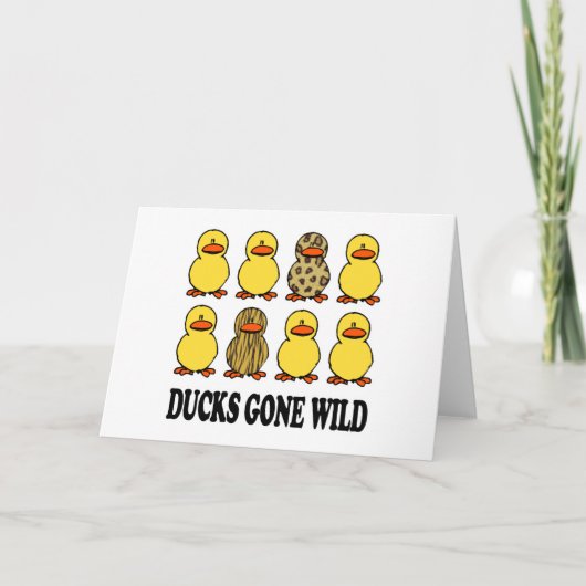 Carte Les canards sont devenus sauvages (Devant)