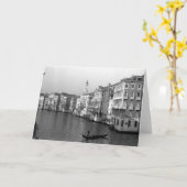 Carte Les canaux de Venise Italie (Fleur jaune)