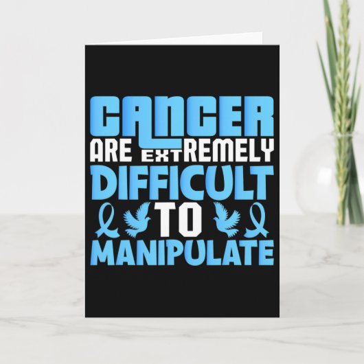 Carte Les cancers sont extrêmement difficiles à manipule (Devant)