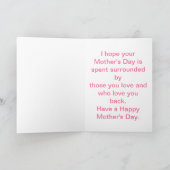 Carte Les Carnations Roses (Intérieur)