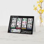 Carte Les carreaux de Mah Jongg sont identiques (Fleur jaune)