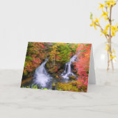 Carte Les cascades | Cascades de Faucet Nikko Japon Chut (Fleur jaune)