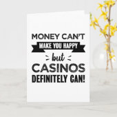 Carte Les casinos vous font un cadeau heureux (Fleur jaune)