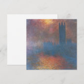 Carte Les Chambres du Parlement, Londres par Claude Mone (Devant / Derrière)