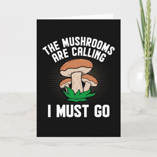 Carte Les champignons disent que je dois aller Hunter Ch (Devant)