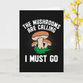 Carte Les champignons disent que je dois aller Hunter Ch (Fleur jaune)