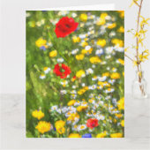 Carte Les Champs D'Art D'Été (Fleur jaune)