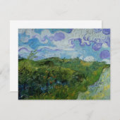 Carte Les champs de blé vert par Vincent van Gogh (Devant / Derrière)