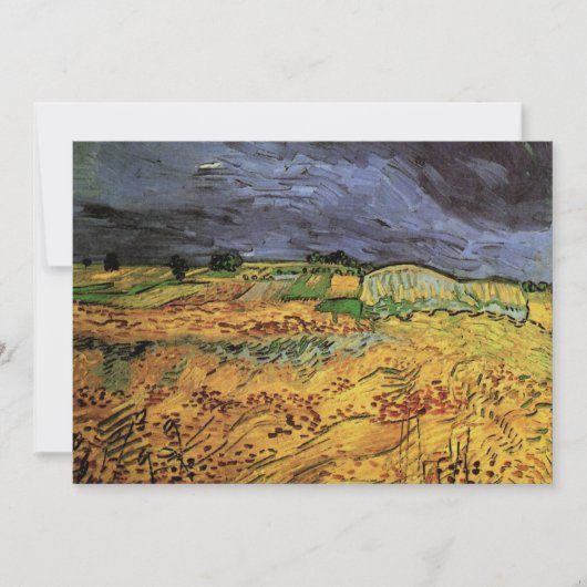 Carte Les champs par Vincent van Gogh (Devant)