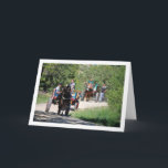 Carte Les charrettes à cheval dans le parc<br><div class="desc">Cartes à cheval dans la Carte de voeux du parc. Vous pouvez facilement customiser ce produit gratuitement si vous souhaitez ajouter du libellé ou changer la couleur du arrière - plan.</div>