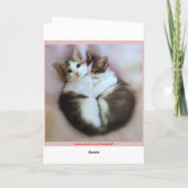 Carte Les chatons en amour (Dos)