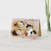 Carte LES CHATONS S'éveillent (Dos)