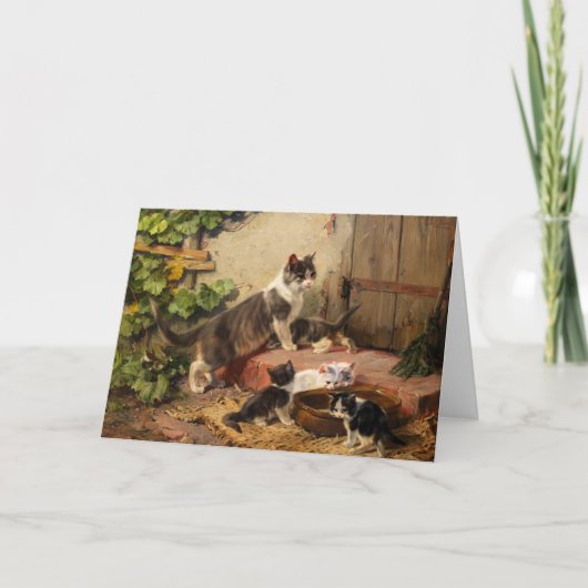 Carte Les chats au Milk Bowl | Julius Adam le Jeune (Devant)