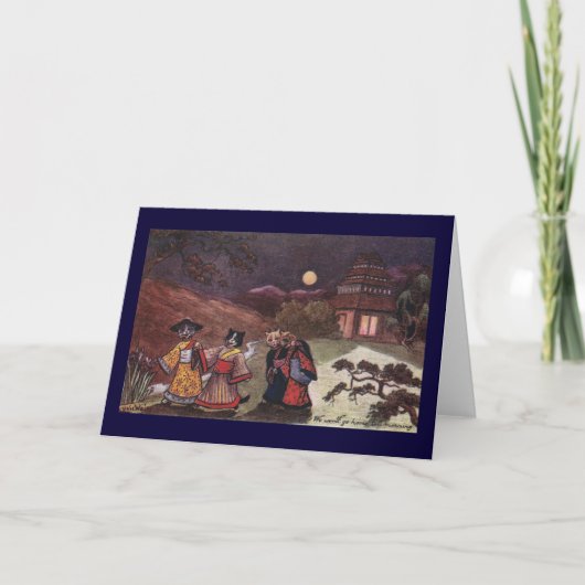 Carte Les chats dans des kimonos prennent la balade de (Devant)