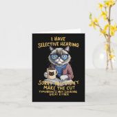 Carte Les Chats Ont Une Audience Sélective (Fleur jaune)