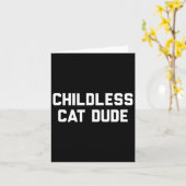 Carte Les chats sans enfants Dudes (Fleur jaune)